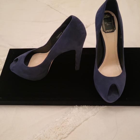 Navy Dior Pumps - Picture 2 of 5